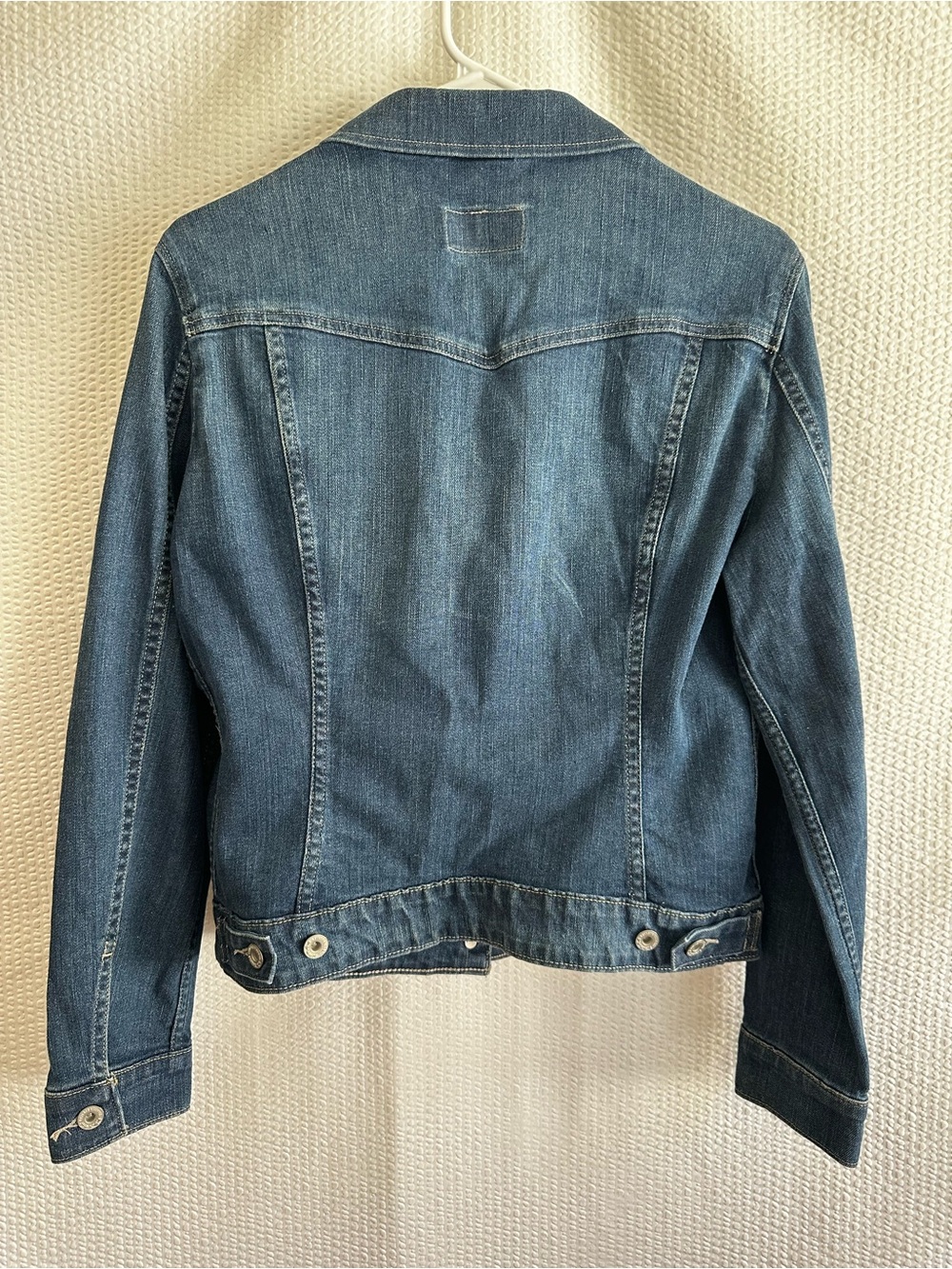 Levi’s Classic Trucker Denim Jacket Blue Medium Wash Stretch Women’s Medium - Picture 2 of 7
